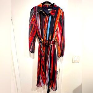 Donna Rico Long Sleeve Midi Dress